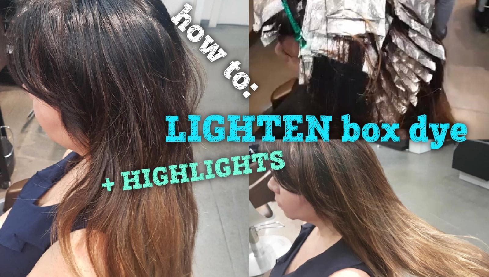 how to lighten out box dye with highlights